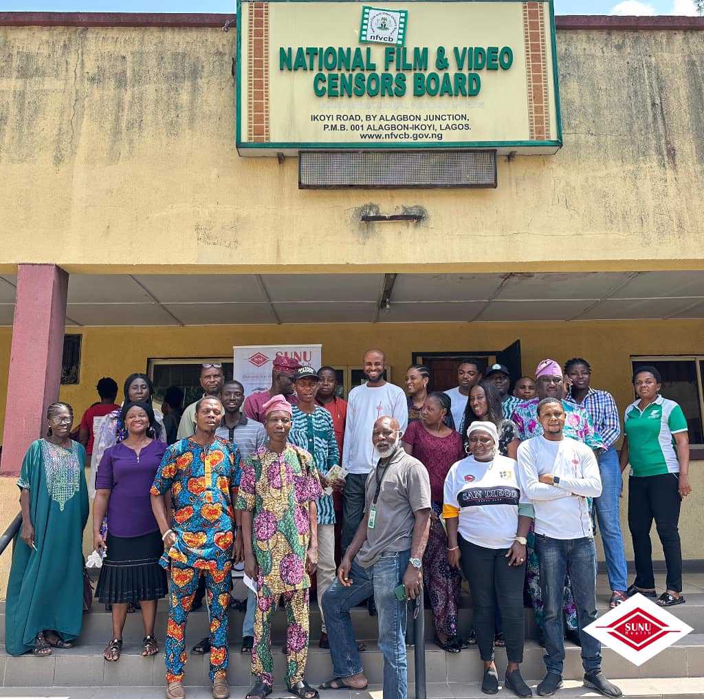 SUNU Health team shares a moment with enrollees at the National Film and Video Censors Board, Ikoyi, Lagos State, on Thursday, May 2nd, 2024, in honour of International Workers’ Day.
